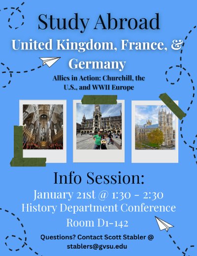 Allies in Action: WWII In Europe Faculty-Led Information Session